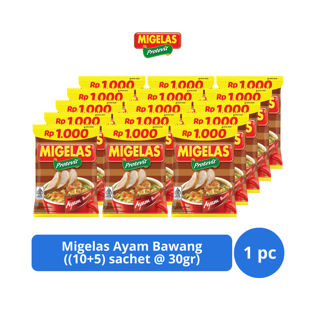 

Migelas Ayam Bawang Renceng (10+5)s @ 30gr