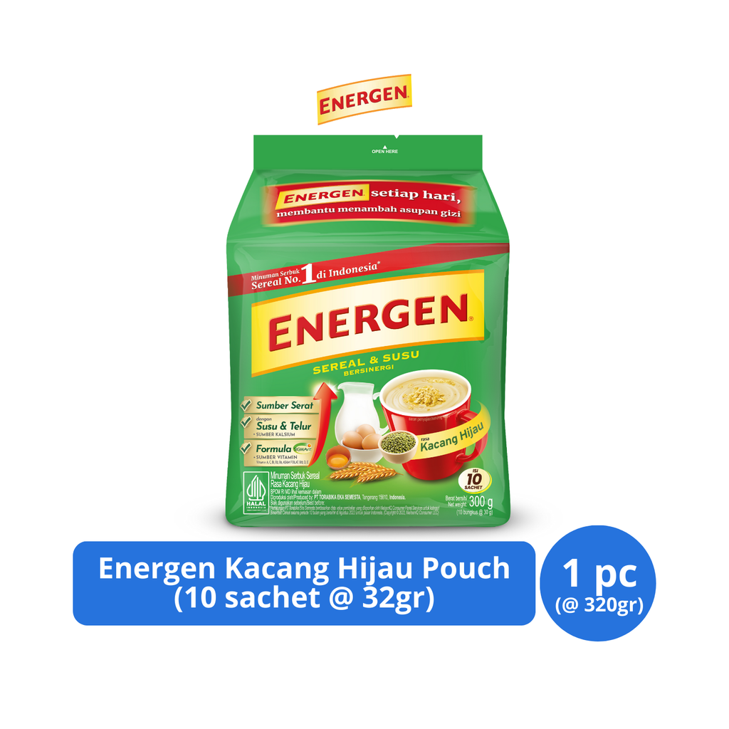 

Energen Kacang Hijau Pouch 10s @ 32gr