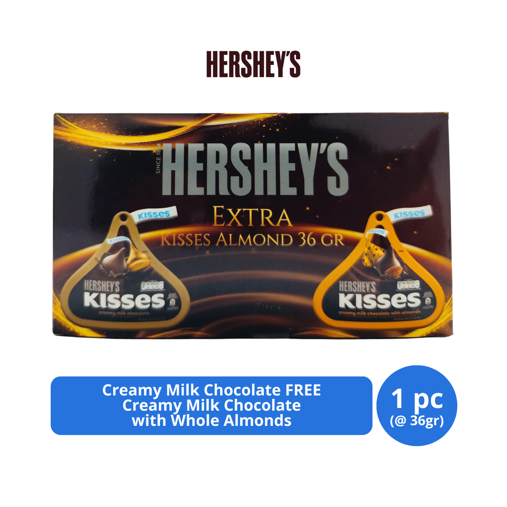 

Hershey's Kisses Creamy Milk Chocolate 36gr FREE Creamy Milk Chocolate with Whole Almonds 36gr