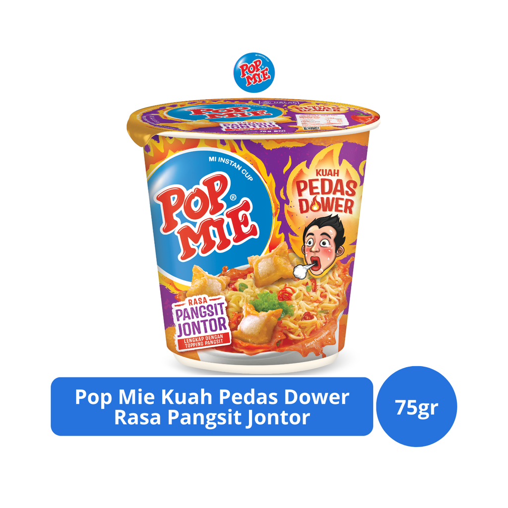 

Pop Mie Kuah Pedas Dower Rasa Pangsit Jontor 75gr