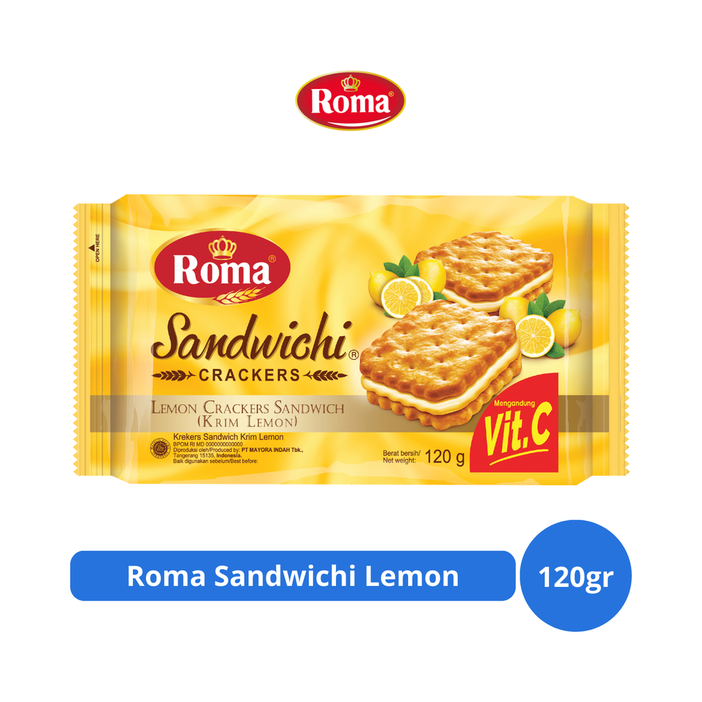 

Roma Sandwichi Lemon 120gr