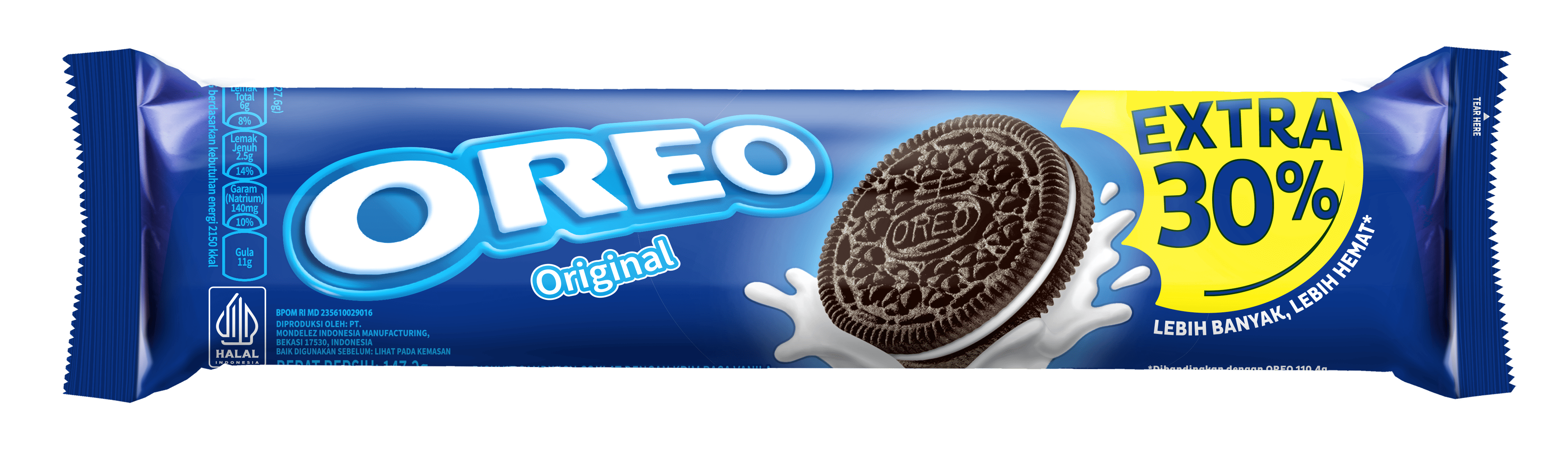 

Oreo Biskuit Sandwich Vanilla Extra 30% - Value Pack - Cookies Camilan Anak dan Keluarga