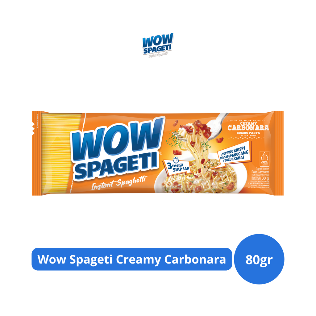 

Wow Spageti Creamy Carbonara 80gr