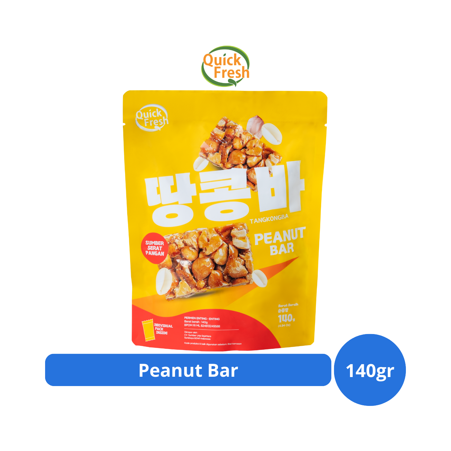 

Quick Fresh Peanut Bar 140gr