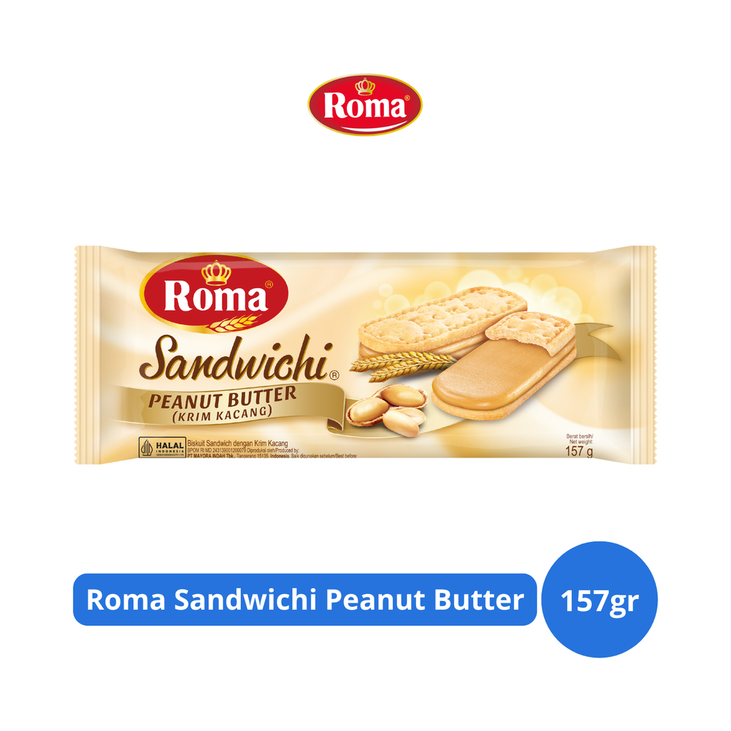 

Roma Sandwichi Peanut Butter 157gr