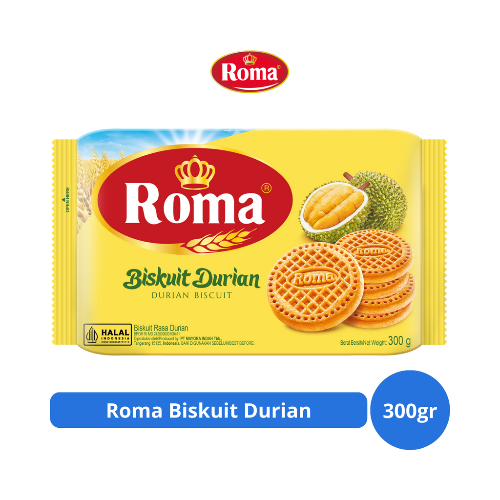 

Roma Biskuit Durian 300gr