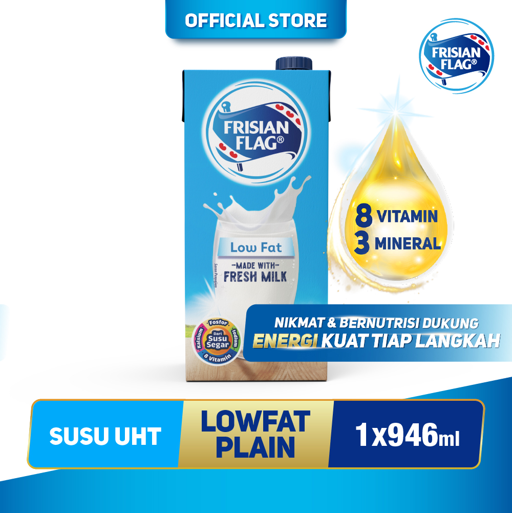 

Frisian Flag Susu UHT Low Fat 946ml - 1 pcs