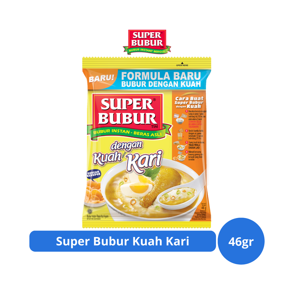 

Super Bubur Kuah Kari 46gr