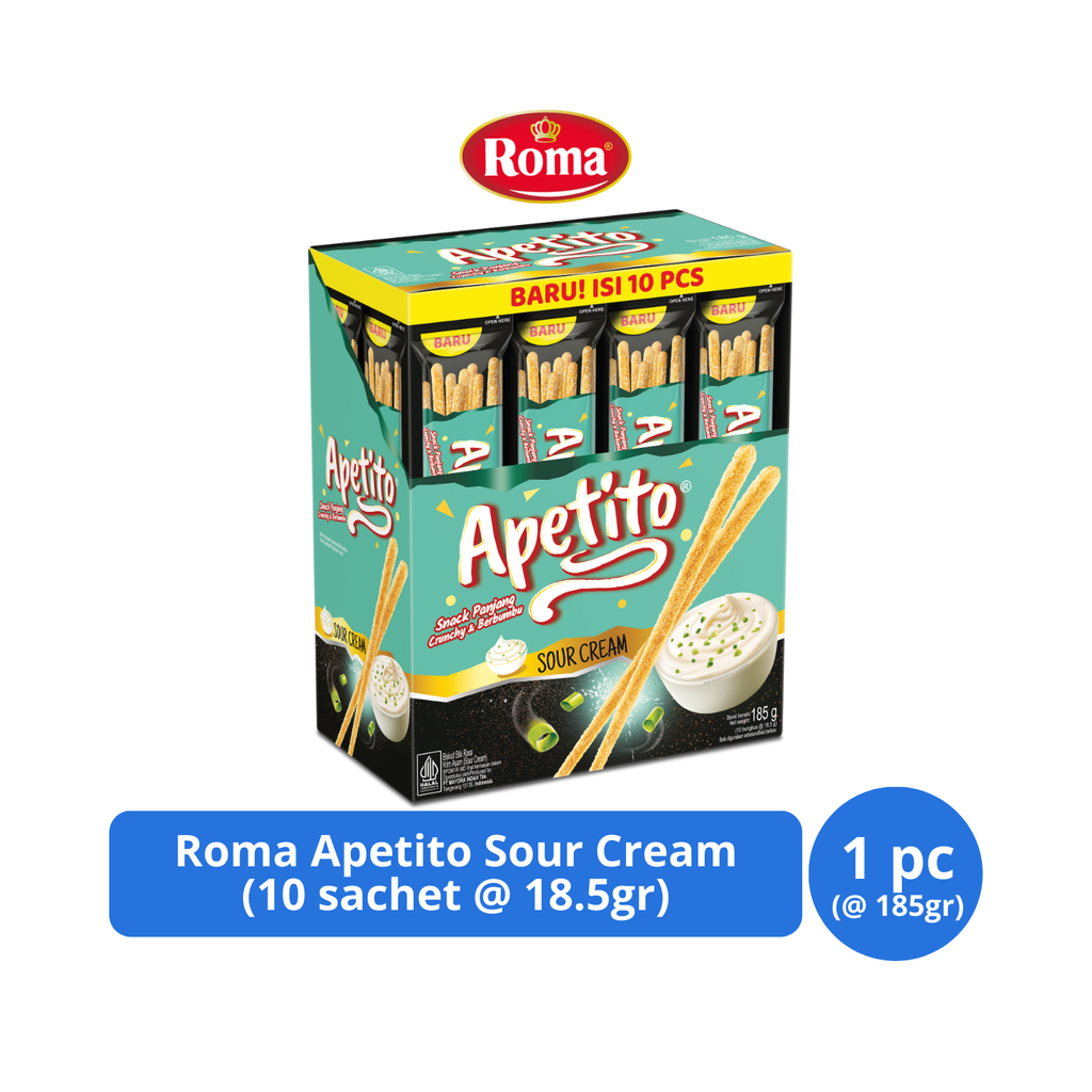 

Roma Apetito Sour Cream 10s @ 18,5gr