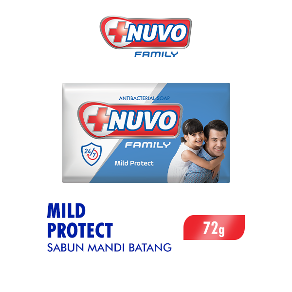 Nuvo Family Sabun Mandi Batang Mild Protect 72 Gr
