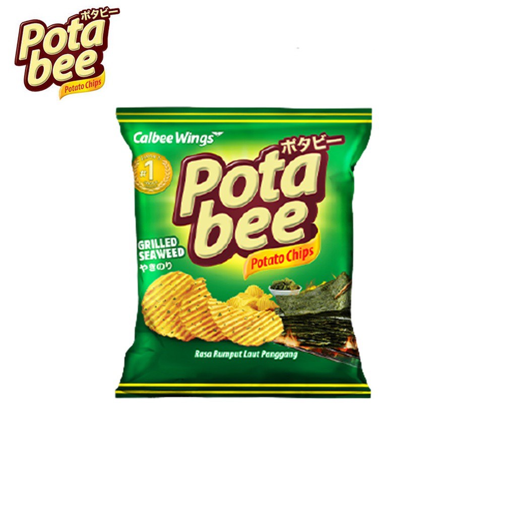 Potabee Keripik Kentang Grilled Seaweed 65 gr - Gambar 3