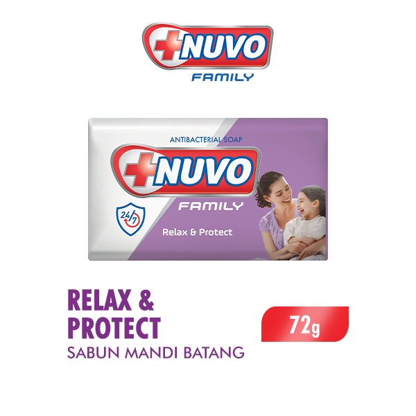 Nuvo Family Sabun Mandi Batang Relax & Protect 72 Gr