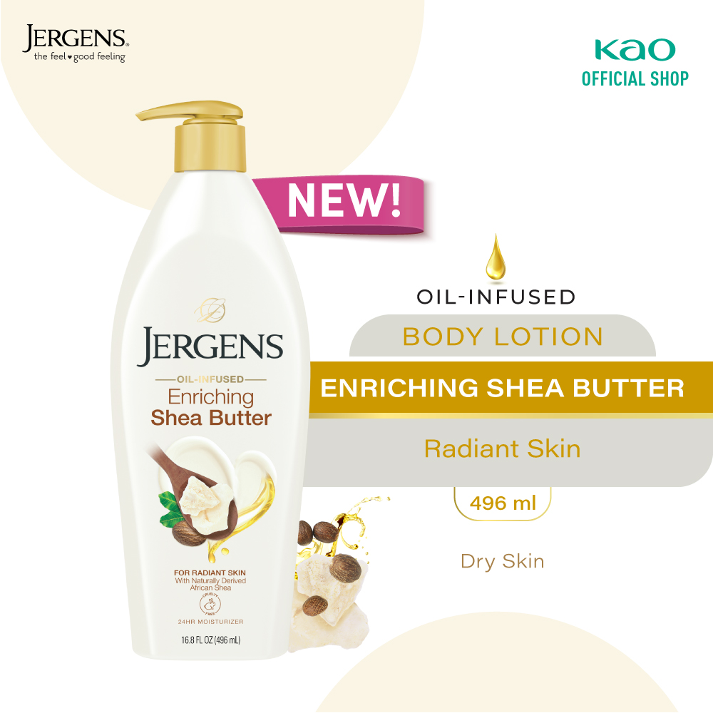Jergens Enriching Shea Butter - Dry Skin Body Lotion 496ml