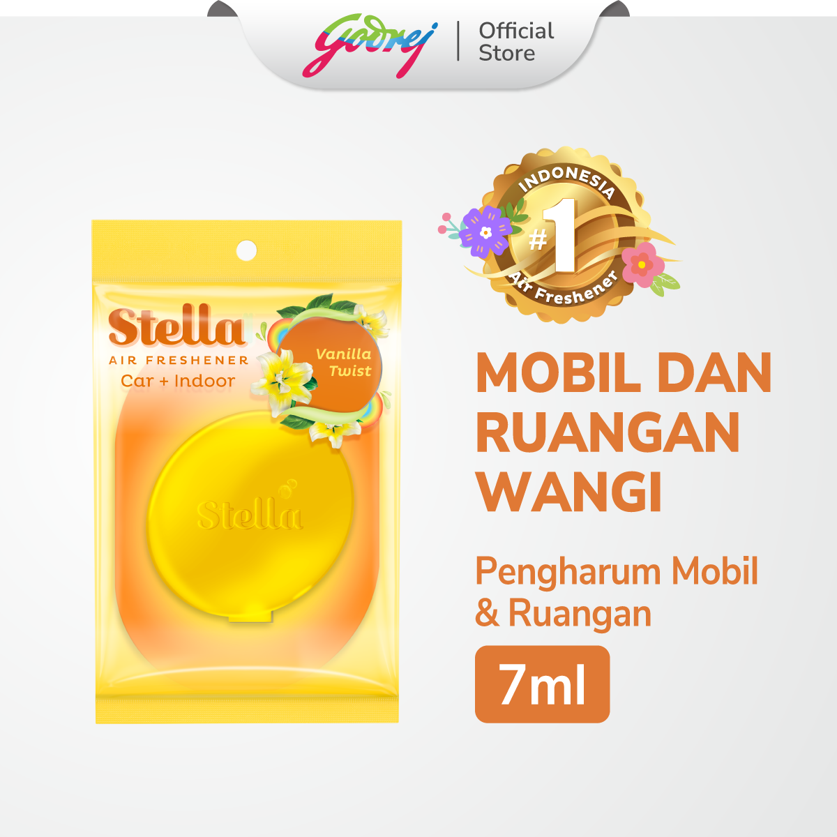 Stella Daily Freshness Car Golden Vanilla 7ml - Pengharum Mobil