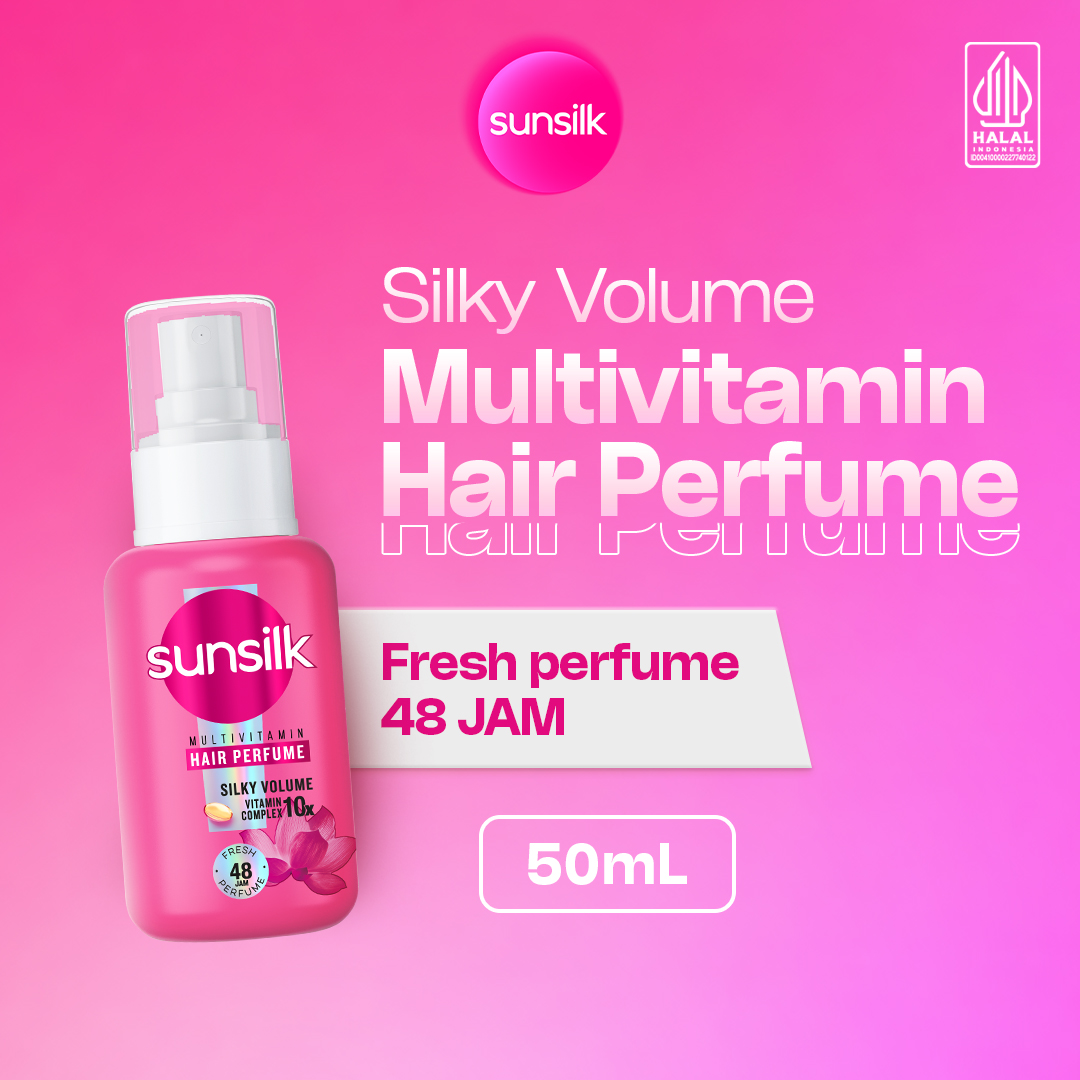 Sunsilk Multivitamin Hair Perfume Vitamin Rambut, Rambut Wangi & Bervolume 50mL