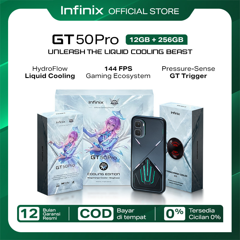 Infinix GT 50 Pro 12/256GB Special Box - Up to 24GB Extended RAM - Dimensity 8400 Ultimate - 6.78" Amoled 1.5KHz - 50MP - 6500 mAh - NFC