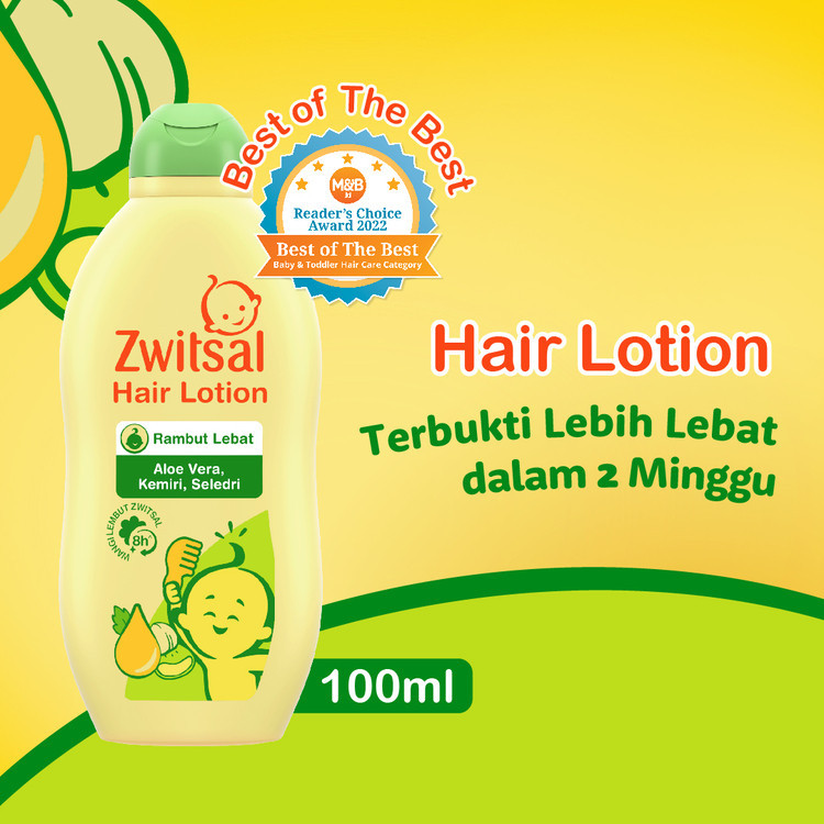 Zwitsal Hair Lotion Aloe Vera, Kemiri, Seledri 100ml