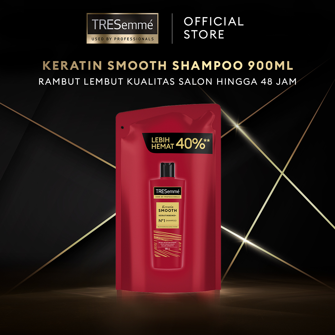 TRESEMME Shampoo PERAWATAN RAMBUT Keratin Smooth Dengan Hydrolyzed Keratin Untuk Rambut Lembut Kuali