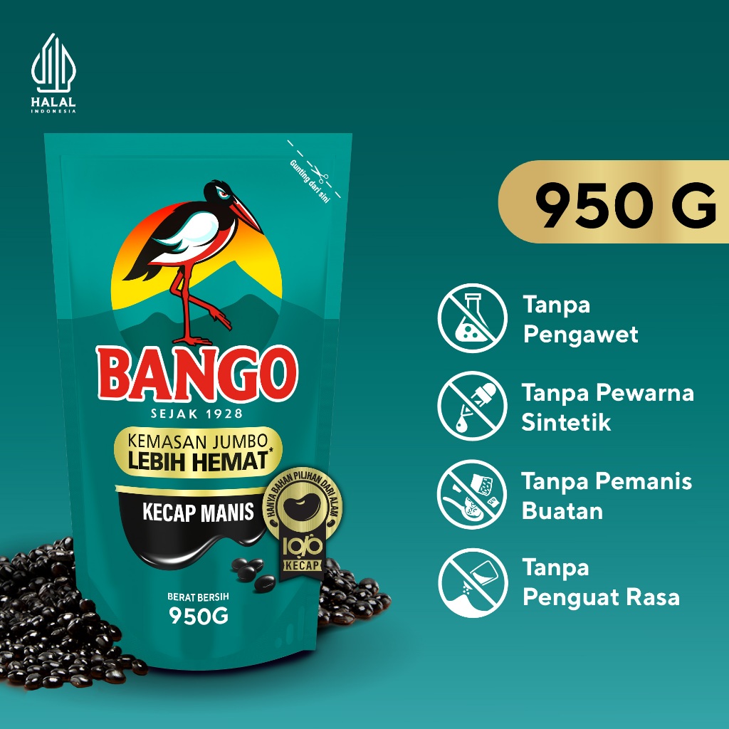 Bango Kecap Manis Refill 950g