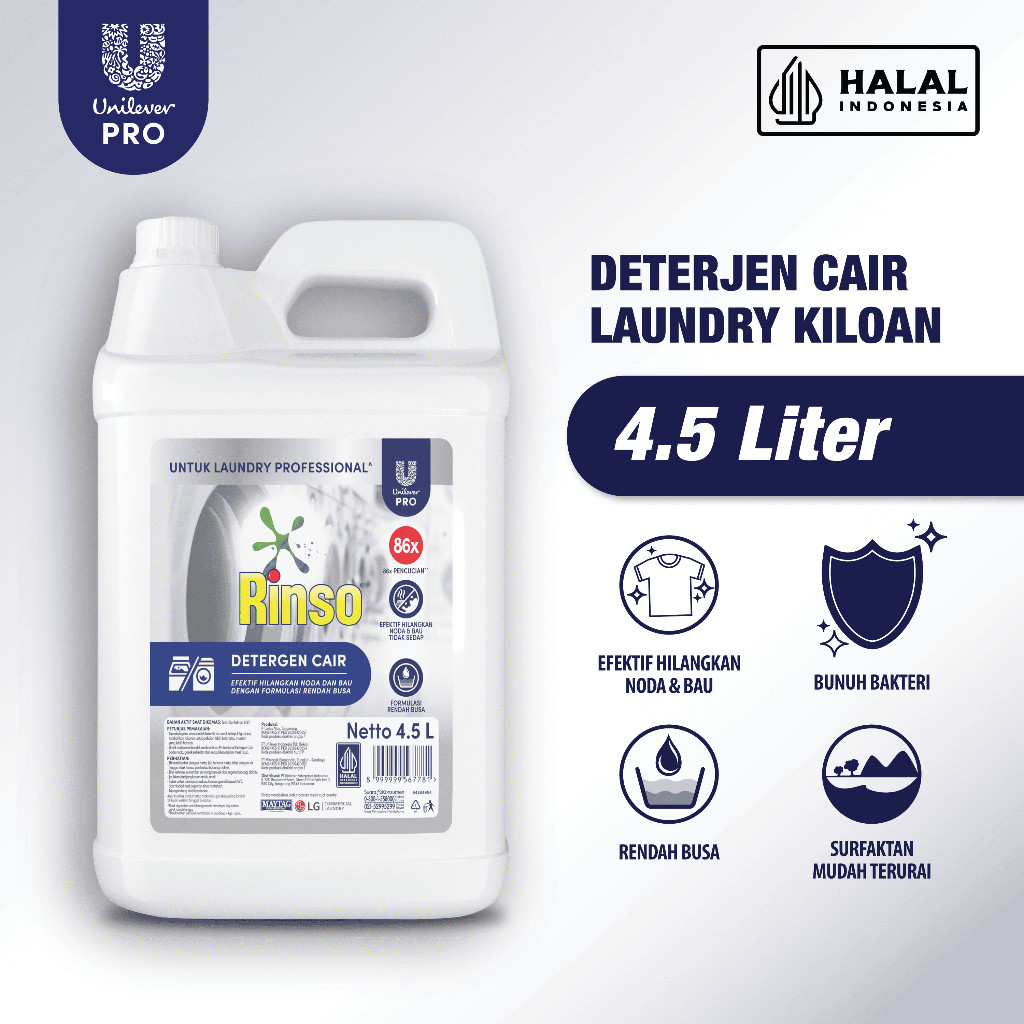Rinso Matic Pro Detergen Cair 4.5L