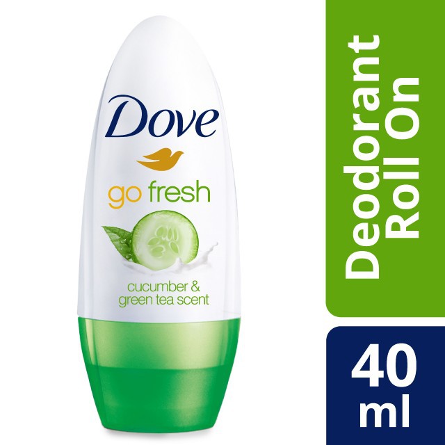 Dove Deodorant Roll On Go Fresh Cucumber And Green Tea 40ml Anti Bakteri