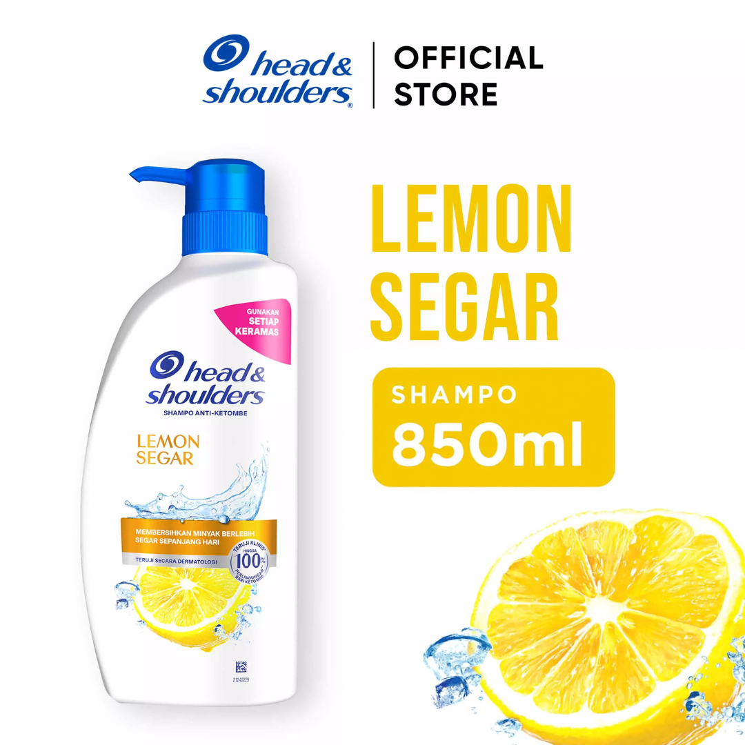 Head & Shoulders Sampo Anti Ketombe Lemon Segar Perawatan Rambut 850ml / Head and Shoulders Shampoo