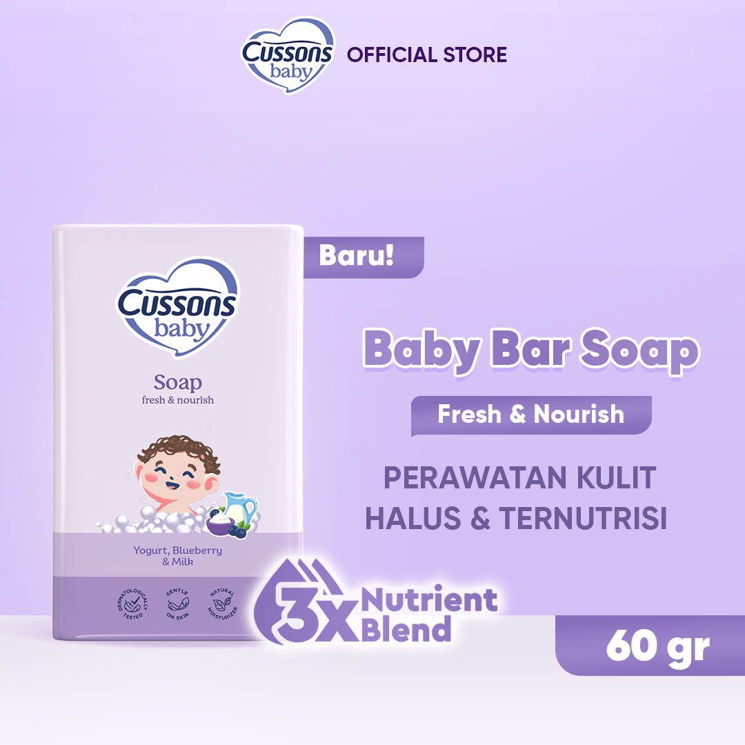 Cussons Baby Soap Fresh & Nourish - Sabun Bayi 60gr