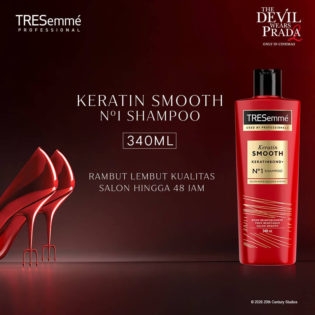 TRESEMME Shampoo PERAWATAN RAMBUT Keratin Smooth Dengan Hydrolyzed Keratin Untuk Rambut Lembut Kuali