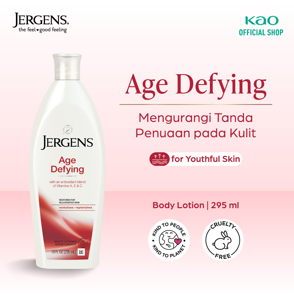 Jergens Age Defying - Dry Skin Body Lotion With Vitamin A, E, & C 295 ml - Moisturizer Skincare Kuli