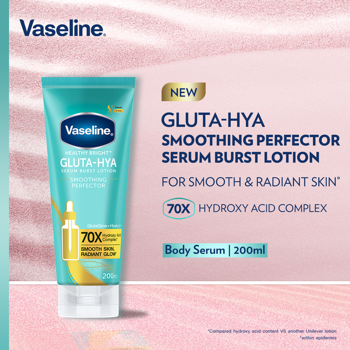 [JENNIE'S PICK] VASELINE GLUTA-HYA BODY SERUM SMOOTHING PERFECTOR 200ML