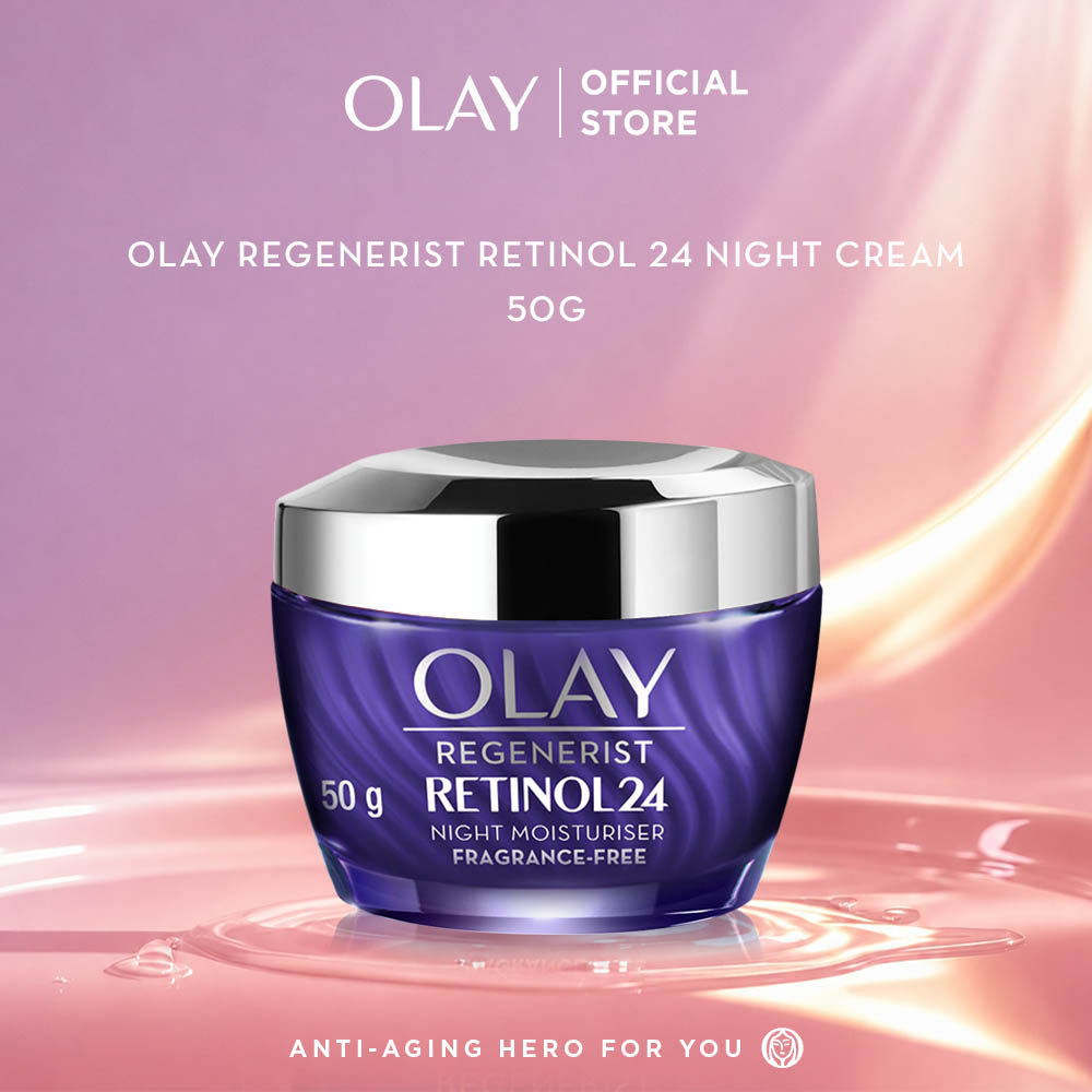 Olay Regenerist Retinol 24 Niacinamide Night Moisturizer Cream Skincare Perawatan Wajah Antiaging 50