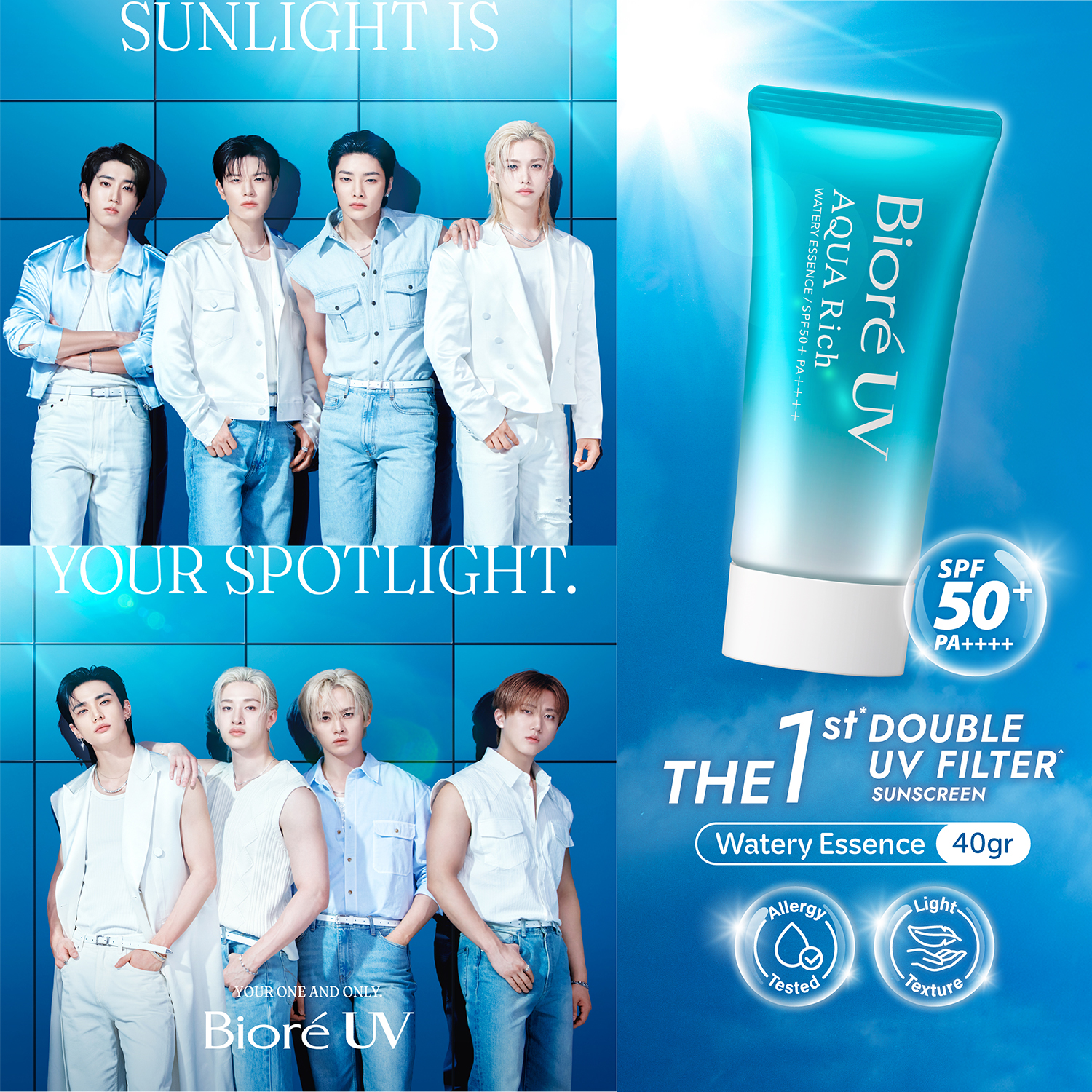Biore UV Aqua Rich Sunscreen Waterproof Watery Essence 40GR