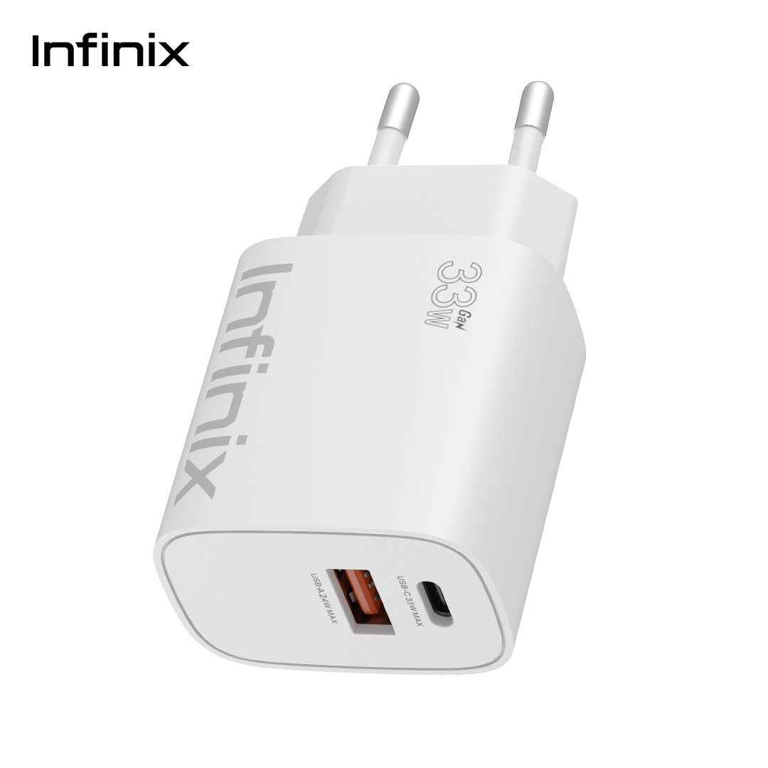Infinix Charger Kit XC33 - 33W Gan Charger - Type C to C - Charger HP Android - Charger Infinix - Gambar 4