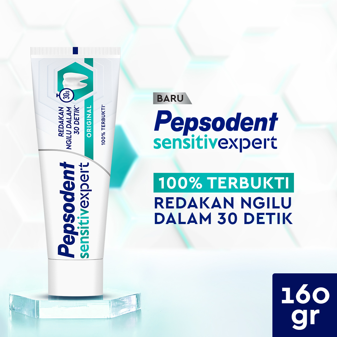 Pepsodent Pasta Gigi Sensitive Mineral Expert Original 160G