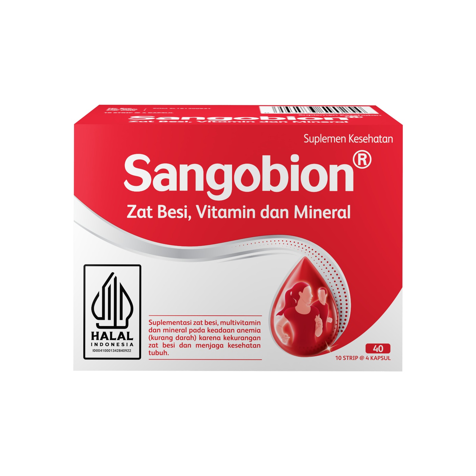 Sangobion Capsule 4s Mineral Vitamin C Suplemen Zat Besi