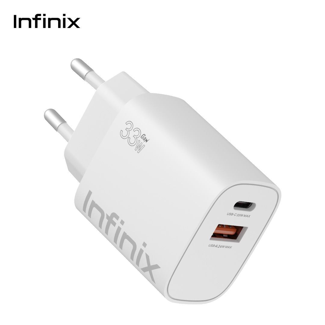Infinix Charger Kit XC33 - 33W Gan Charger - Type C to C - Charger HP Android - Charger Infinix - Gambar 2