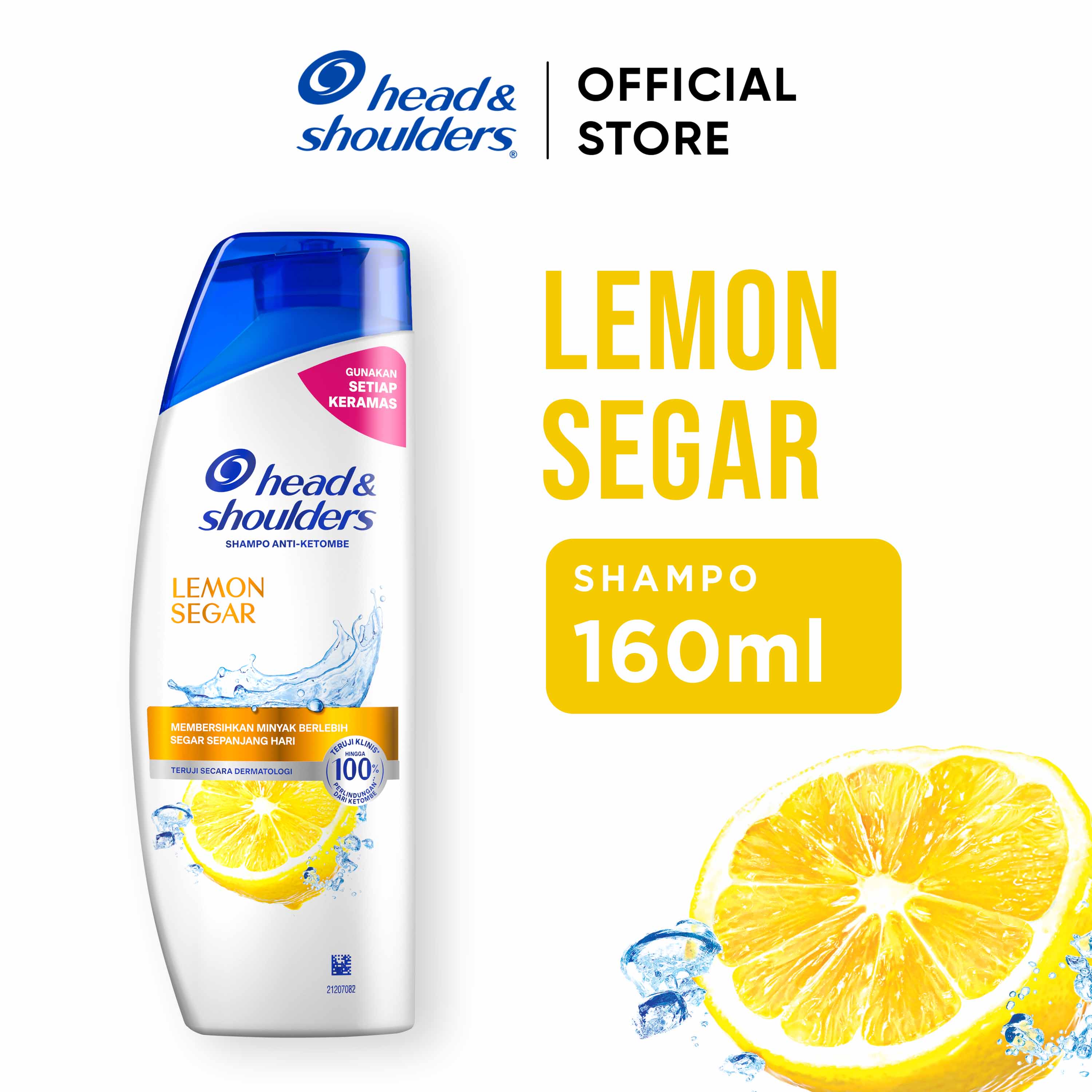 Head and Shoulders Sampo Anti Ketombe Lemon Segar Perawatan Rambut 160ml / Head and Shoulders Shampo