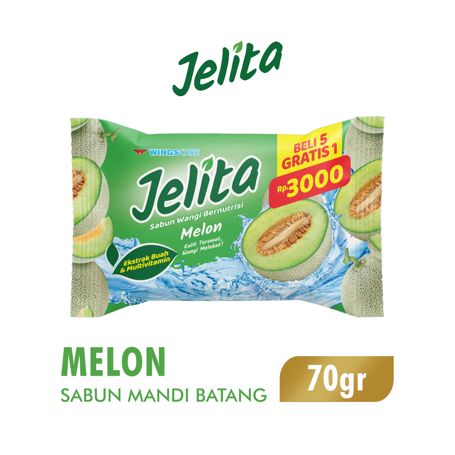 Jelita Sabun Mandi Batang Melon 70 gr