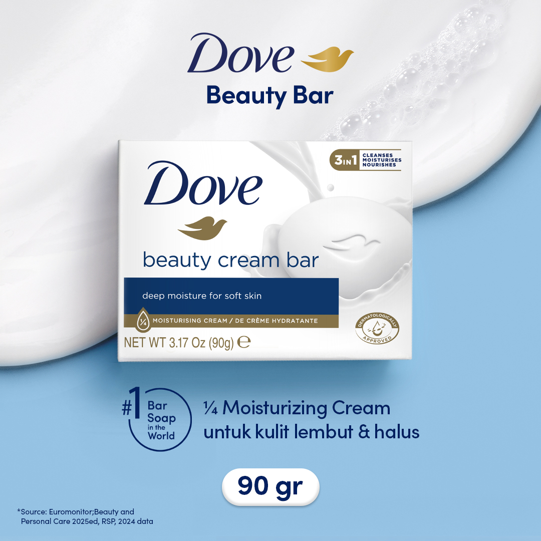 Dove Soap Bar Original 90 gr - Sabun Batang dengan Moisturizing Cream