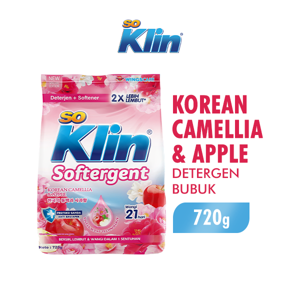 Soklin Deterjen Bubuk Softergent Korean Camellia 720 gr