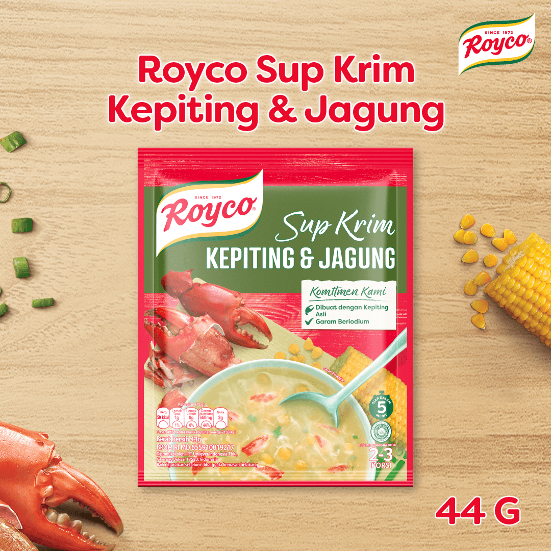 

Royco Sup Krim Kepiting & Jagung 44 G