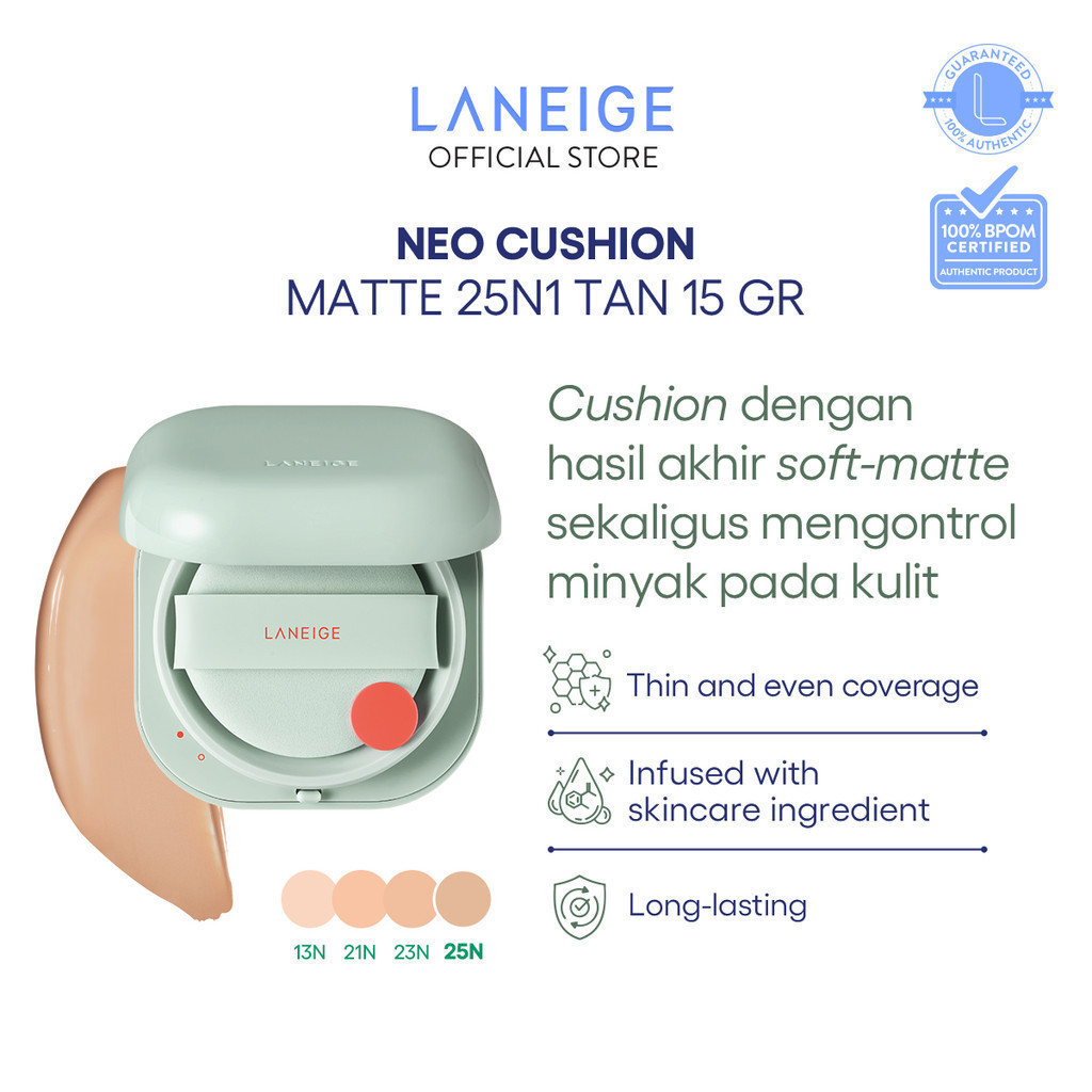 LANEIGE NEO Cushion Matte 25N1 Tan 15gr