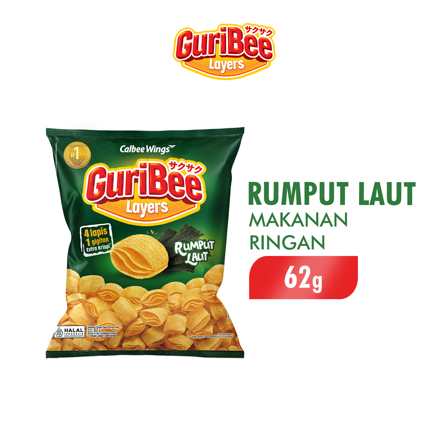 Guribee Rumput Laut 62 gr