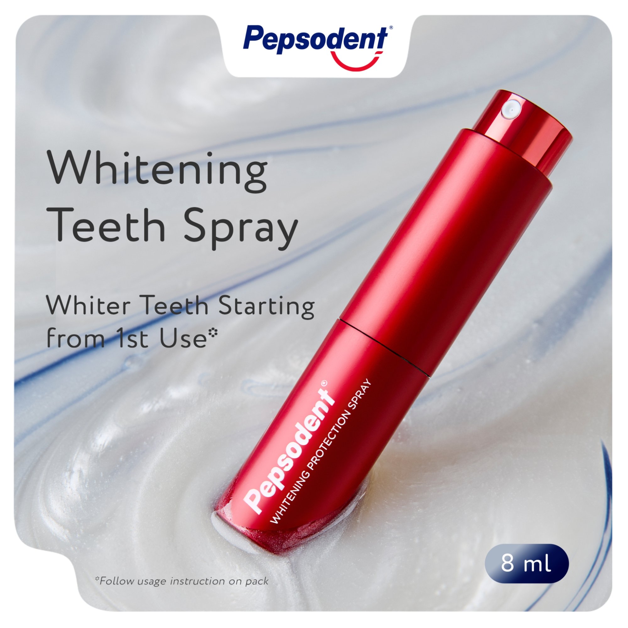 Pepsodent Ultra White Teeth Protection Spray 8ml | Serum Spray Semprotan Pemutih dan Pelindung Gigi