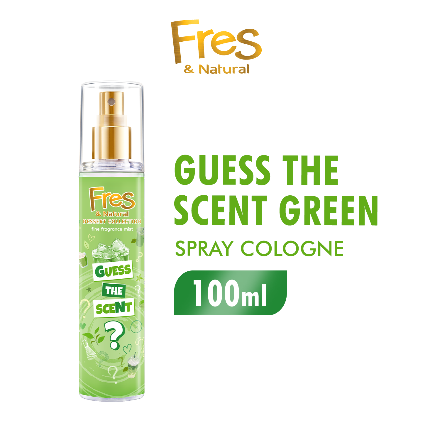 Fres & Natural Guess The Scent Green Botol 100 ml