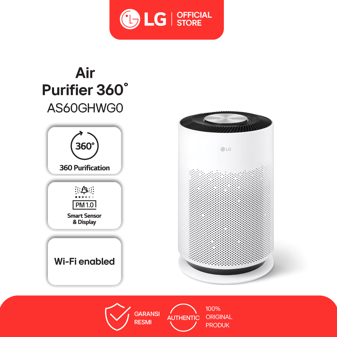 [GIFT] LG Puricare Air Purifier 360˚ HIT Pre-Filter - HEPA Filter (PM 1.0) - Deodorization Filter AS
