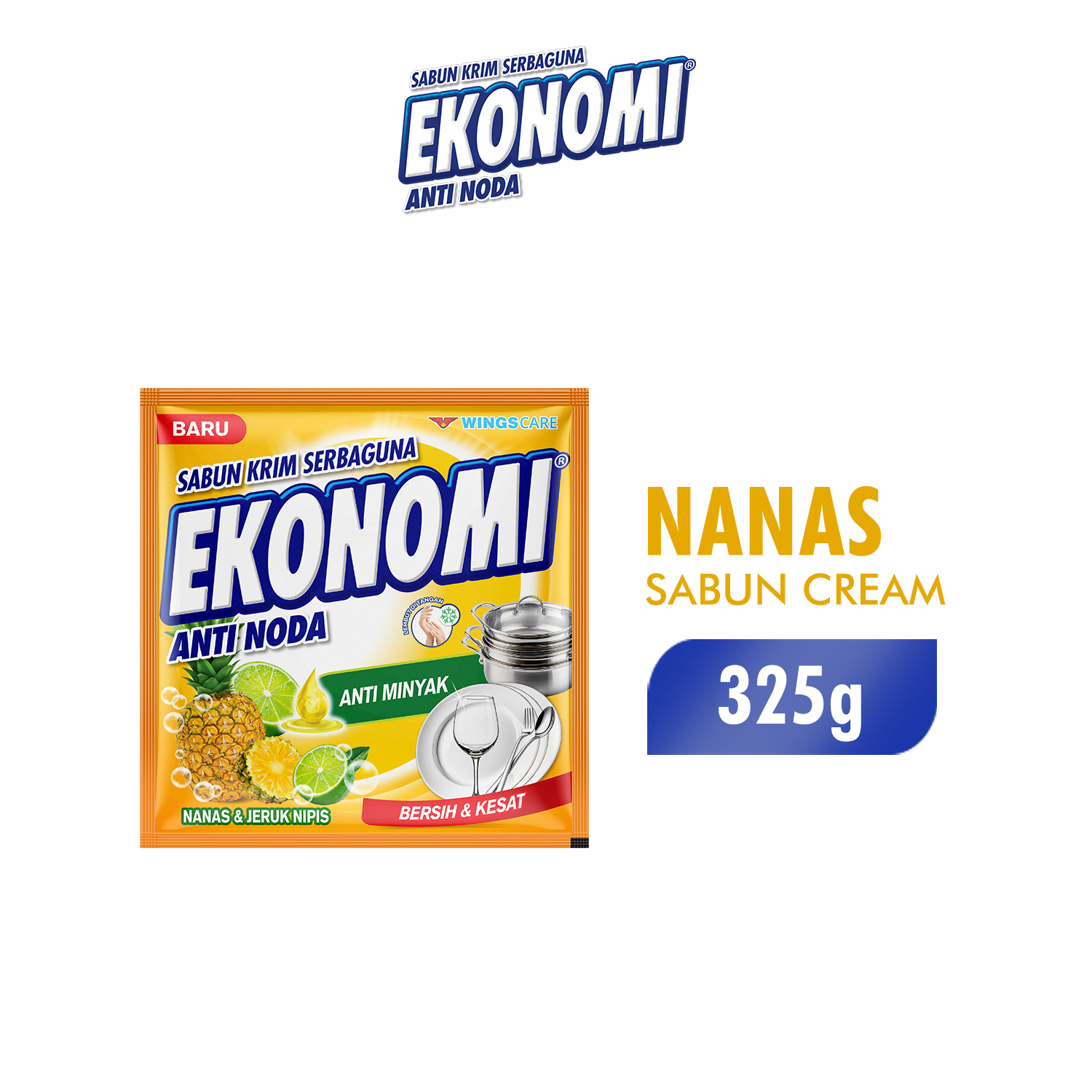 Ekonomi Cream Deterjen Nanas 325 gr