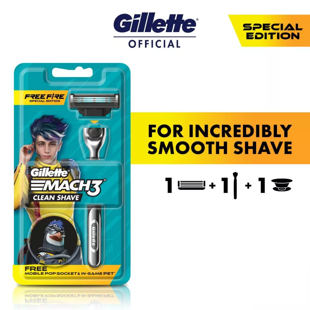 Gillette Mach 3 Alat Cukur Pria Isi Ulang Pencukur Refillable Razor 3 Mata Pisau