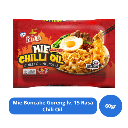 Mie Boncabe Goreng lv. 15 Rasa Chili Oil 60gr