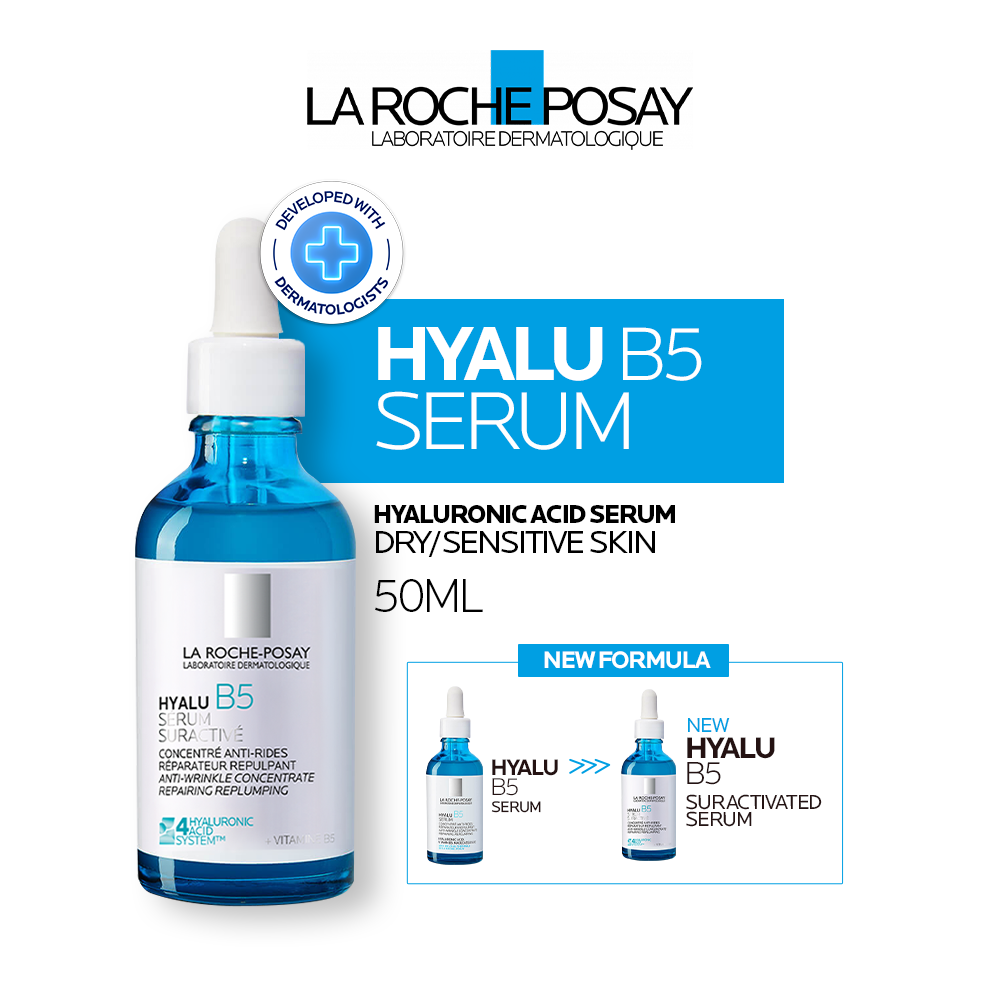 La Roche Posay Hyalu B5 Anti-Aging Serum 50ml- Serum Hyaluronic Acid Kulit Sensitif/ Kering/ Kerutan